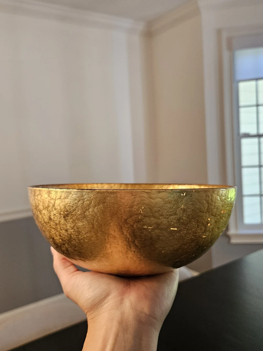 Set Of Two Gold Decorative Accent Bowls - Elegant Home Accent
